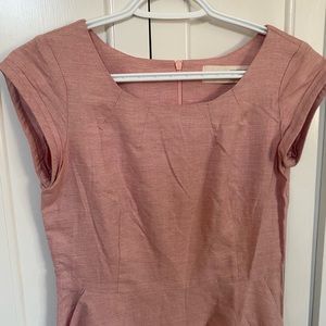 Atelier B pink linen mini dress - size XS